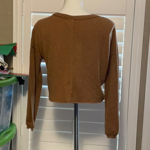 Belle Du Jour Tan Long Sleeve Sweatshirt - Picture 3 of 7